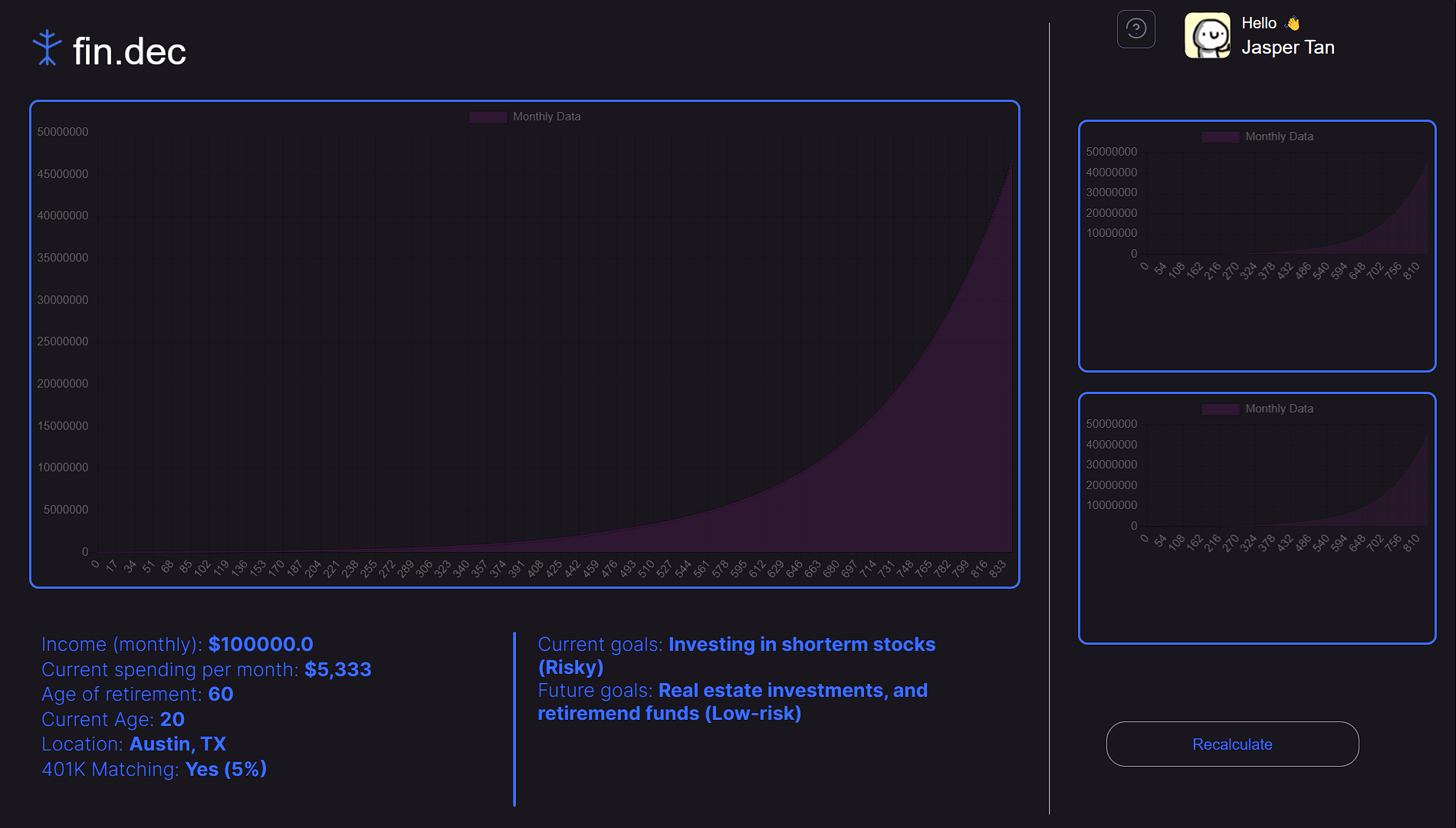 Fin.dec Main Page