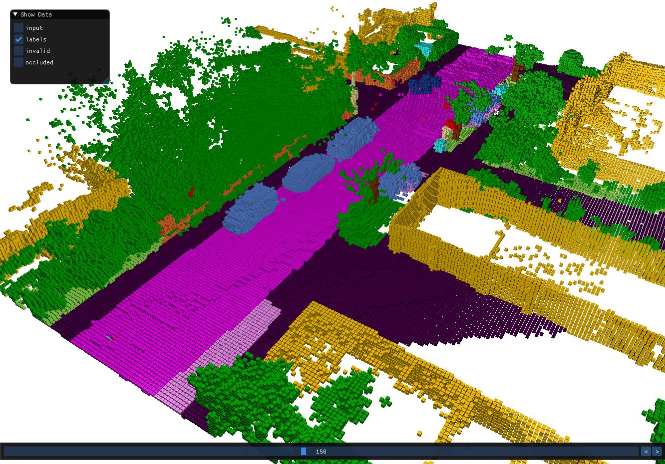 MAPS 3d lidar point clouds